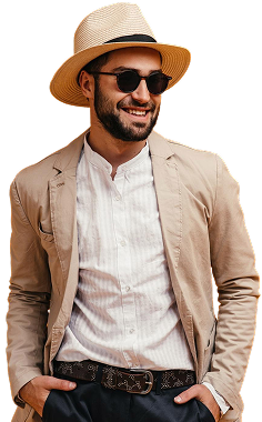 Men's Slim Fit Denim Shirt